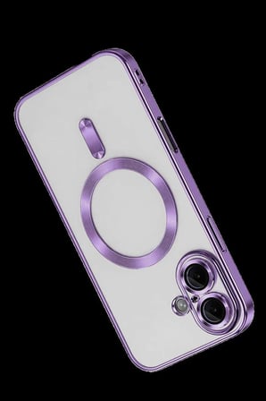 İphone 16 Kılıf Kross Magnetice Kapak - Mor