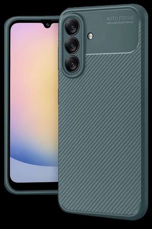 Galaxy A17 5G Auto Focus Karbon Kapak - Koyu Yeşil