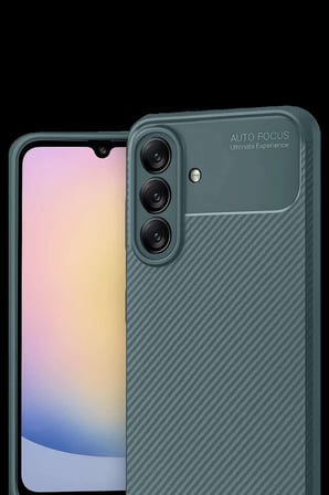 Galaxy A17 5G Auto Focus Karbon Kapak - Koyu Yeşil