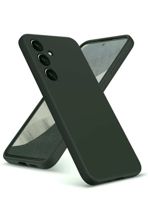 Galaxy A36 Kılıf Nano içi Kadife Silikon - Koyu Yeşil