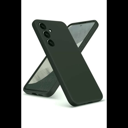 Galaxy A36 Kılıf Nano içi Kadife Silikon - Koyu Yeşil