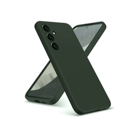 Galaxy A36 Kılıf Nano içi Kadife Silikon - Koyu Yeşil