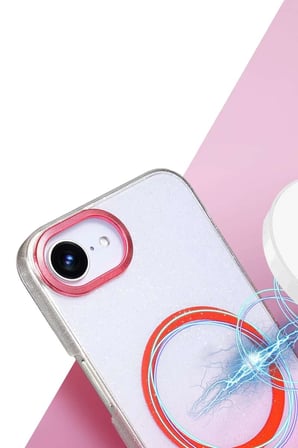 iPhone 16E Glossy Magsafe Kapak - Mavi
