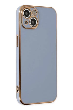 iPhone 14 Kılıf Volet Silikon - Mavi