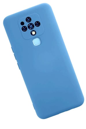 Camon 16 Kılıf Nano içi Kadife Silikon - Mavi
