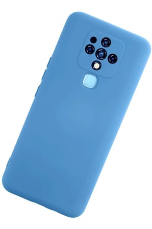 Camon 16 Kılıf Nano içi Kadife Silikon - Mavi