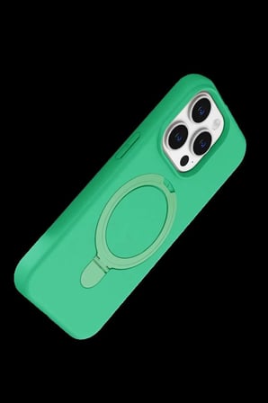 iPhone 14 Pro Max Regal Magsafe Standlı Kapak - Yeşil