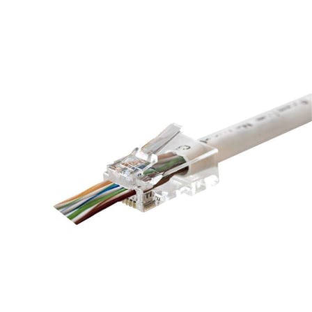 MPC6U3EZ CAT6 PLUG U/UTP EZRJ45 YENİ NESİL ALTIN UÇ KONNEKTÖR 100 LÜ PAKET