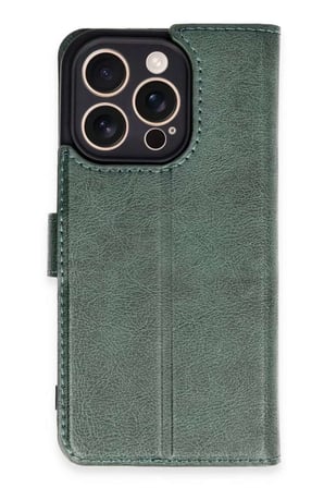 iPhone 16 Pro Kılıf Trend S Plus Kapaklı Kılıf - Yeşil