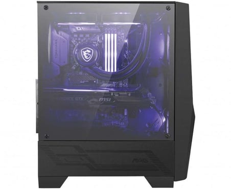 MAG FORGE 100M TEMPERLI CAM 2X120MM 1X120MM ARGB FAN PSU YOK SİYAH KASA
