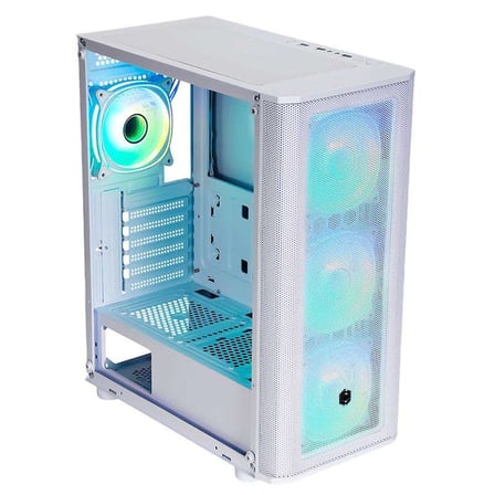 CM-106 650W 80+ DOUBLE ARGB BEYAZ MESH KASA