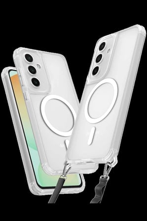 Galaxy S24 FE Kılıf Enka Magsafe Silikon Kılıf - Şeffaf