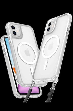 iPhone 11 Kılıf Enka Magsafe Silikon Kılıf - Şeffaf
