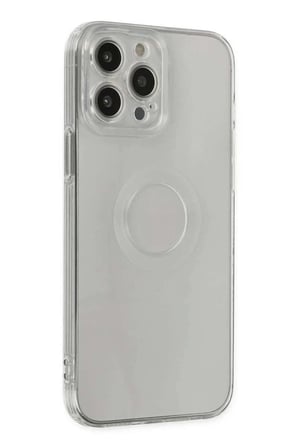 iPhone 13 Pro Max Kılıf Santa Lens Silikon - Şeffaf