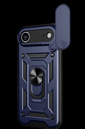 iPhone 17 Air Pars Lens Yüzüklü Silikon - Lacivert