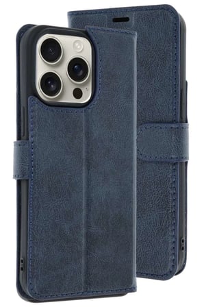 iPhone 15 Pro Max Kılıf Trend S Plus Kapaklı Kılıf - Lacivert