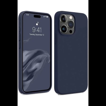 iPhone 15 Pro Kılıf First Silikon - Lacivert