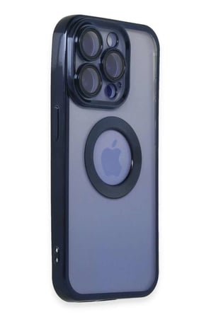iPhone 15 Pro Max Kılıf Slot Silikon - Lacivert