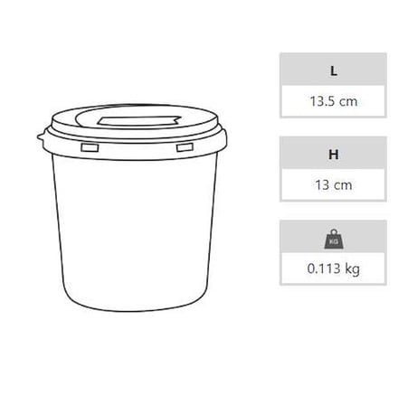 Enfekte Tıbbi Atık Kovası - 1.3 lt