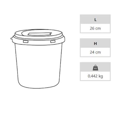 Enfekte Tıbbi Atık Kovası - 10 lt