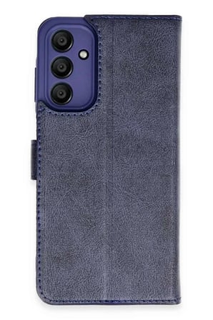 Galaxy M15 Kılıf Trend S Plus Kapaklı Kılıf - Lacivert