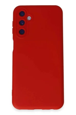 Galaxy M34 5G Kılıf Nano içi Kadife Silikon - Kırmızı