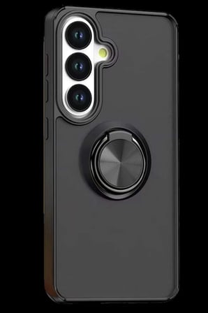 Galaxy S26 Plus Montreal Yüzüklü Silikon Kapak - Siyah