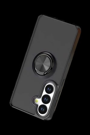 Galaxy S26 Plus Montreal Yüzüklü Silikon Kapak - Siyah