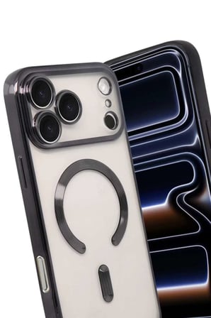 İphone 17 Pro Max Kross Magnetice Kapak - Siyah