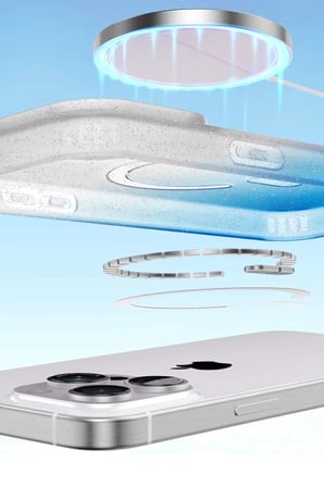 iPhone 16 Pro Pummel Shiny Magsafe Kapak - Siyah