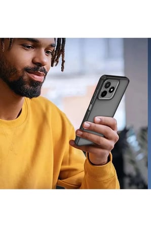Realme C53 Kılıf Elegant Kapak - Siyah