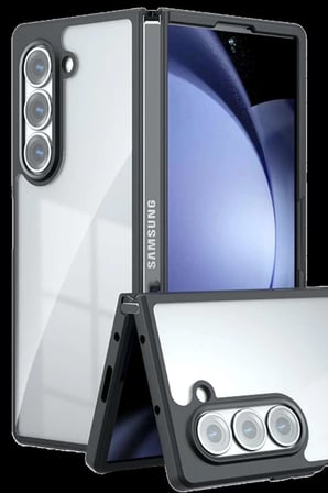 Galaxy Z Fold 5 Kılıf Blur Fold Kapak - Siyah