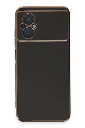 Poco M5 Kılıf Volet Silikon - Siyah