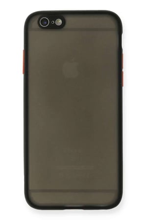 iPhone 6 Kılıf Montreal Silikon Kapak - Siyah