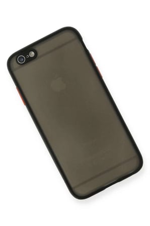 iPhone 6 Kılıf Montreal Silikon Kapak - Siyah