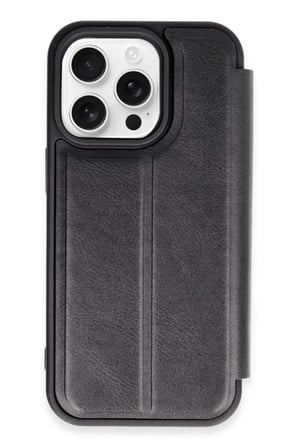 iPhone 14 Pro Kılıf Flip Cover - Siyah