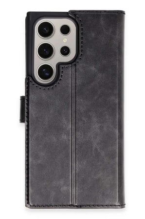 Galaxy S24 Ultra Kılıf Trend S Plus Kapaklı Kılıf - Siyah