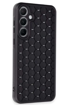 Galaxy A55 5G Kılıf Petek Silikon Kapak - Siyah