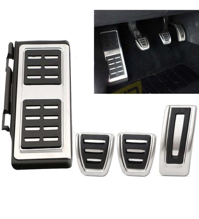 VW Golf 7 8 Passat B8 Tiguan 2 Touran 2 T-Roc T-Cross Arteon Polo 5 Uyumlu Geçme Manuel Pedal Seti 4