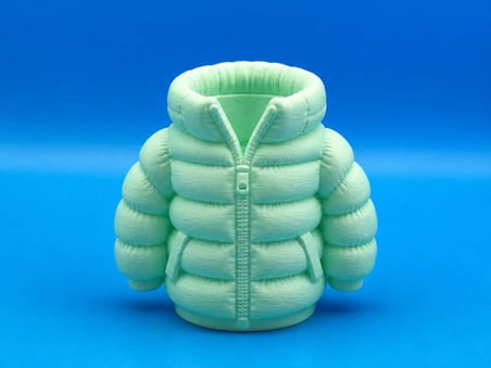 3D Baskı Şişme Mont Kalemlik - Masaüstü Organizer-Mint