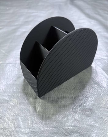 3D Baskı Uzaktan Kumanda Organizeri - Çok Bölmeli TV Kumandası Masaüstü Düzenleyici-Siyah