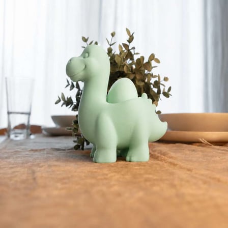 3D Baskı Dinozor Yumurtalık - Sevimli Eggosaurus Yumurta Tutucu-Mint