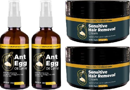 Ant Egg Oil & Cream 2 Şer Adet: AĞDA50 ml Karınca Yumurtası Yağı ve 50 ml Tüydökücü Set