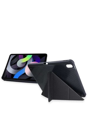 iPad Pro 13 (2024) Kılıf Color Karbon Tablet Kılıfı - Koyu Gri