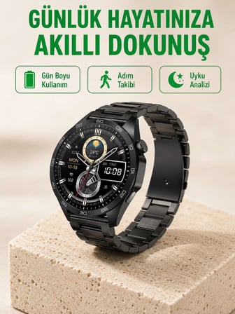 Bluetooth Akıllı Saat – Nabız, Adım Sayar, Uyku Takibi ve Spor Modlarıyla Akıllı Yaşam Asistanı