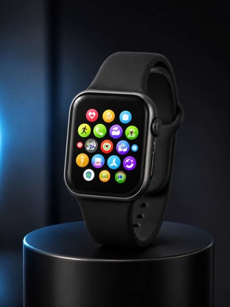 Bluetooth Arama, Akıllı Bildirimler ve Günlük Sağlık Takibi Sunan Şık Tasarımlı Akıllı Saat