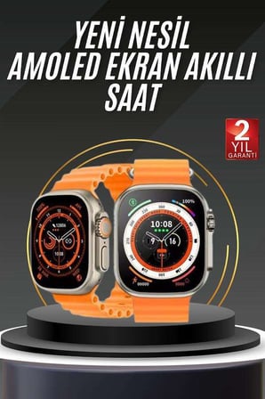 Akıllı Saat Android ve İOS Uyumlu 49 MM NFC Özelliği GPS Takibi Yeni Nesil