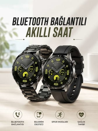 Akıllı Saat Sesli Görüşme, NFC Uyumlu, Bildirim Görme ve Uyku ve Sağlık Takibi