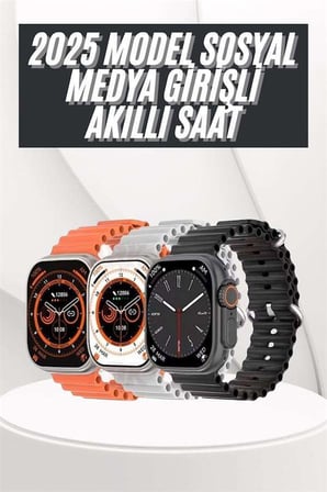 Yeni Nesil Akıllı Saat Uyku ve Sağlık Takibi Titeşimli Sesli Arama Mesaj ve Bildirim Görme