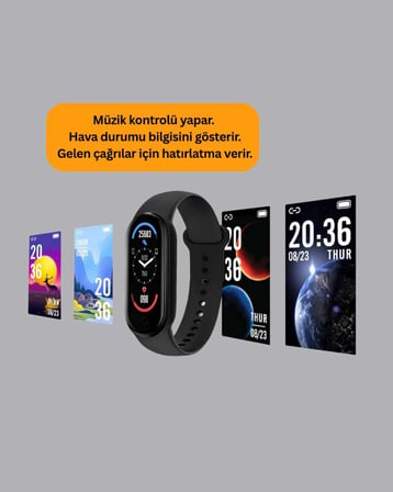 Bluetooth 5.0 Akıllı Bileklik – Kalp, Uyku ve Aktivite Takibi
